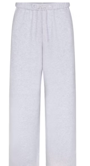 Cotton Fleece Classic Straight Leg Pant – Light Heather Grey
