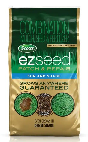 EZ Seed Patch & Repair Sun and Shade, 10 lbs., With Mulch, Sun and Shade Grass Seed, and Fertilizer EZ Seed Patch & Repair Sun and Shade, 10 lbs., With Mulch, Sun and Shade Grass Seed, and Fertilizer