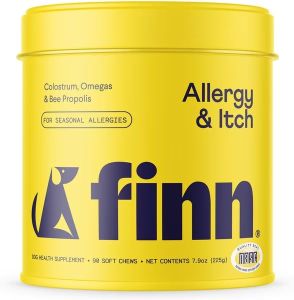Finn Allergy & Itch Beef Liver Flavored Soft Chew Allergy Supplement for Dogs Finn Allergy & Itch Beef Liver Flavored Soft Chew Allergy Supplement for Dogs