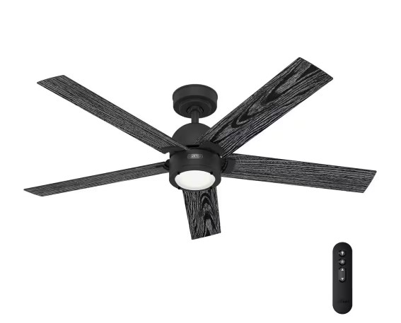 Hunter Erling 52 in. Indoor Ceiling Fan with LED Light and Remote Hunter Erling 52 in. Indoor Ceiling Fan with LED Light and Remote