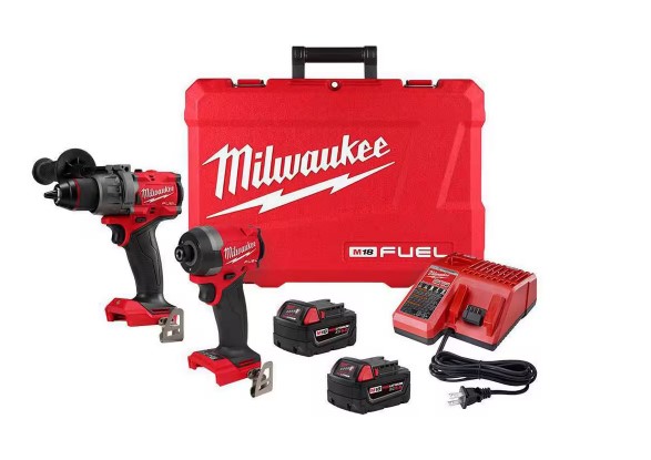 Milwaukee M18 FUEL 18V Lithium-Ion Brushless Cordless Hammer Drill and Impact Driver Combo Kit Milwaukee M18 FUEL 18V Lithium-Ion Brushless Cordless Hammer Drill and Impact Driver Combo Kit