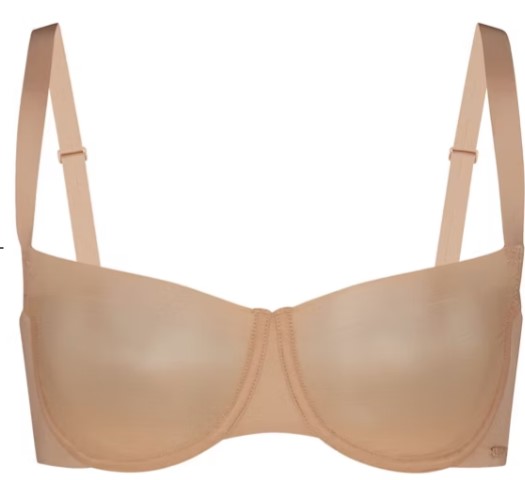 No-Show Unlined Balconette Bra (Clay) No-Show Unlined Balconette Bra (Clay)