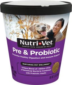 Nutri-Vet Pre & Probiotics Soft Chews Digestive Supplement for Dogs Nutri-Vet Pre & Probiotics Soft Chews Digestive Supplement for Dogs