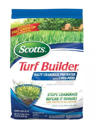 Scotts Turf Builder Halts Crabgrass Preventer with Fertilizer Scotts Turf Builder Halts Crabgrass Preventer with Fertilizer