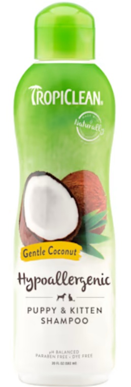 tropiclean-hypo-allergenic-shampoo TropiClean Hypo-Allergenic Gentle Coconut Puppy & Kitten Shampoo