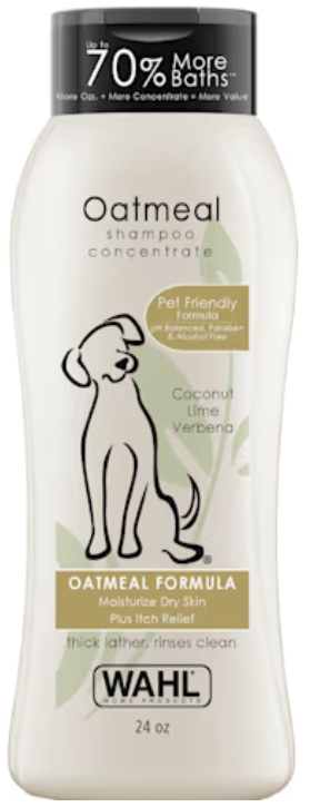 wahl-oatmeal-shampoo Wahl Oatmeal Formula Dog Shampoo, Coconut Lime Verbena Scent