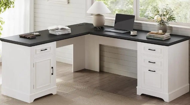 69-Executive-L-Shaped-Desk-Office-Desk-3-Drawers-Storage-Cabinet disney-junior-mickey-mouse-clubhouse-sing-along-songs-sound-book-by-pi-kids-mixed-media-product