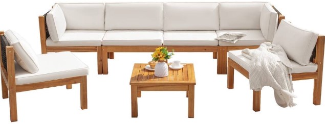 Furniwell-7-Piece-Outdoor-Patio-Furniture-Sets-Sectional-Sofa-Set-Acacia-Wood-Set-with-Table national-geographic-kids-dangerous-dinosaurs-sound-book-by-pi-kids-mixed-media-product