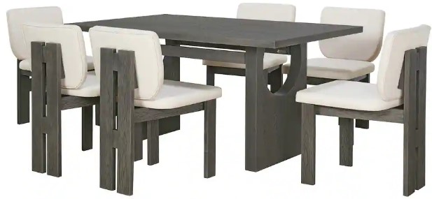 Roomfitters-7-Pcs-Retro-Dining-Set-with-Rectangular-Table-and-Designed-Trestle-Base-Includes-6-Upholstered-Chairs fourth-wing-by-rebecca-yarros-hardcover