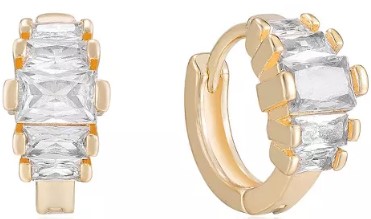 diamond-shine-18k-gold-plated-mini-hoop-earrings-ettika diamond-shine-18k-gold-plated-mini-hoop-earrings-ettika