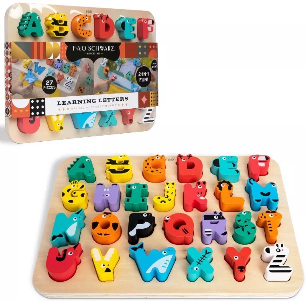 fao-schwarz-learning-letters-animal-alphabet-board-27pc fao-schwarz-learning-letters-animal-alphabet-board-27pc