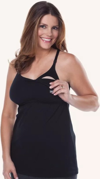 leading-lady-lace-back-maternity-to-nursing-tank bamboobies-nursing-tank-top-maternity-clothes-for-breastfeeding