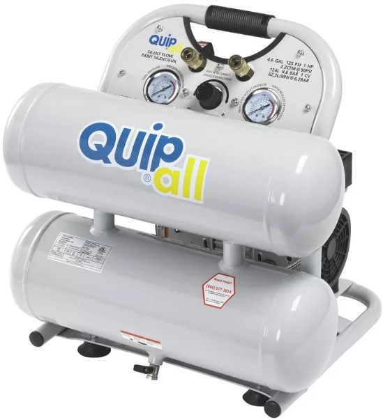 quipall-4-1-siltwn-al-ultra-quiet-1-hp-4-6-gallon-oil-free-twin-stack-air-compressor quipall-4-1-siltwn-al-ultra-quiet-1-hp-4-6-gallon-oil-free-twin-stack-air-compressor
