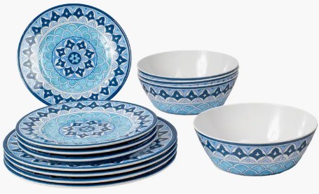 tarhong-blue-fontana-set-of-twelve-melamine-dinnerware-set disney-junior-mickey-mouse-clubhouse-sing-along-songs-sound-book-by-pi-kids-mixed-media-product