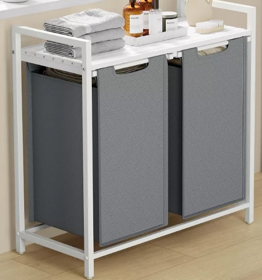 vasagle-laundry-hamper-laundry-basket-with-2-pull-out-bags-laundry-sorter-with-shelf vintage-windsor-dining-furniture-collection-hearth-hand-with-magnolia